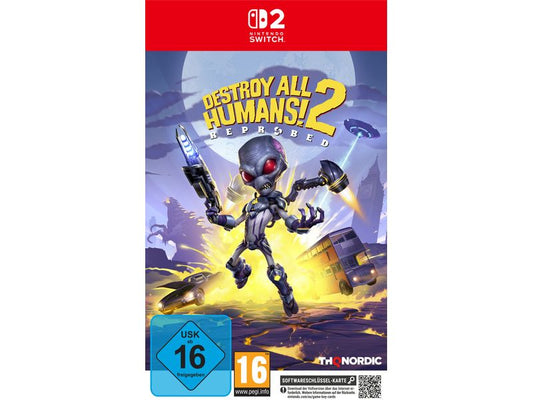 THQ | Destroy All Humans! 2 - Reprobed, Switch 2 | Alter: 16+, Game-Key Card
