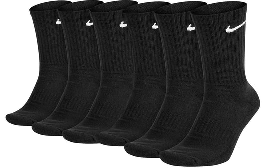 Nike | Cushioned Training Crew Sock 6-Pack | Grösse 38-42, Farbe: schwarz