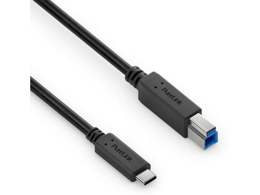 PureLink iSeries | Purelink USB-Kabel C-B, 2.0m | iSerie, 3.2 Gen1, 3A/5V/15W, schwarz