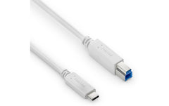 PureLink iSeries | Purelink USB-Kabel C-B, 2.0m | iSerie, 3.2 Gen1, 3A/5V/15W, weiss