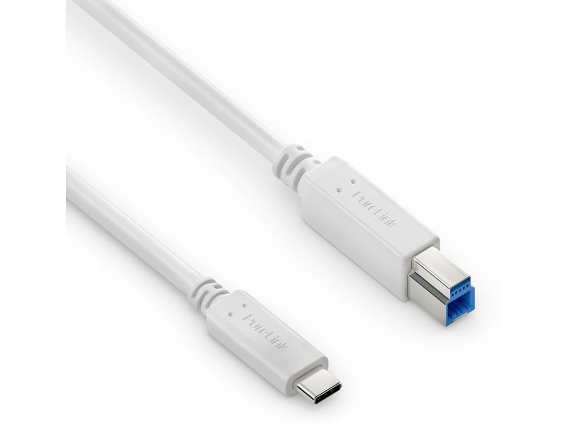 PureLink iSeries | Purelink USB-Kabel C-B, 2.0m | iSerie, 3.2 Gen1, 3A/5V/15W, weiss