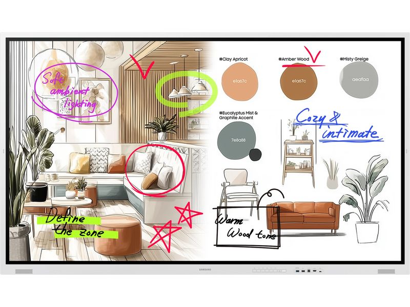 Samsung | WM85FX Touch Professional Display | 85 UltraHD, D-LED, 450cd/m2, 12/7 Betrieb