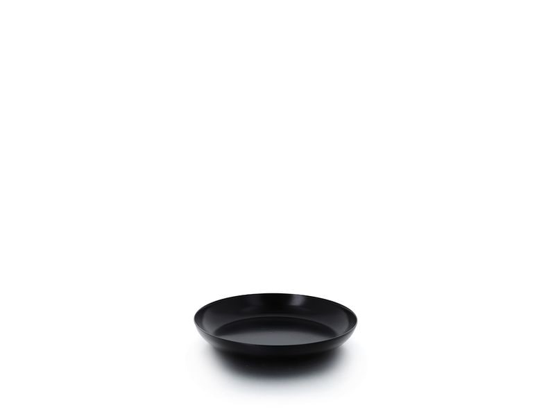 balthasar | Kerzenteller rund, Schwarz | Metall, 10x3 cm (DxH)