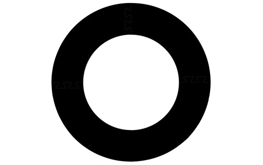 KOOR | Dart Surround schwarz | EVA-Wandschutz, 4-teilig, 2,5 cm