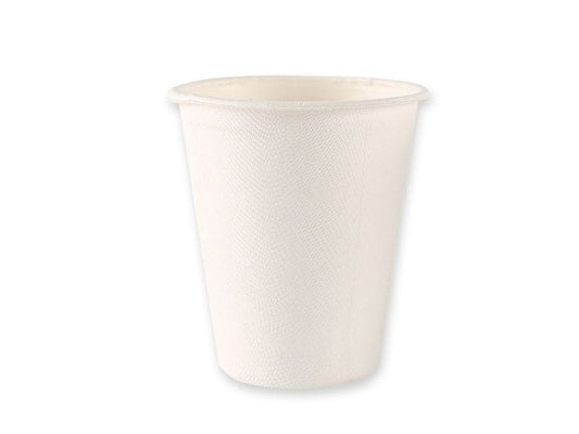Webstar | Getränke-Becher Bagasse | 50 Stk. weiss, 2 dl 80mm