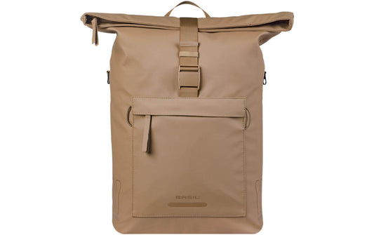 BASIL | Brooklyn MIK Hooks 17L, sandfarben | Gepäckträgertasche