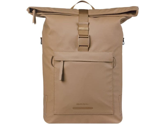 BASIL | Brooklyn MIK Hooks 17L, sandfarben | Gepäckträgertasche