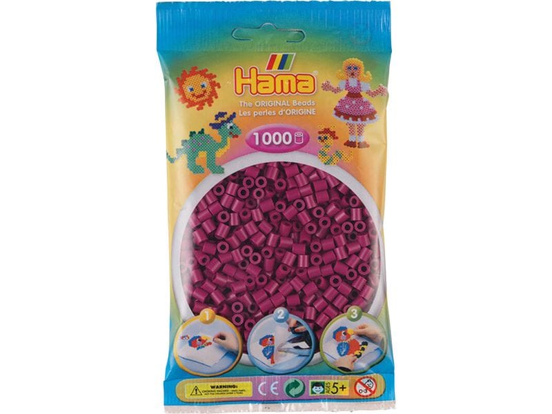 Hama | Bügelperlen Midi Pflaume, 1000 Stück