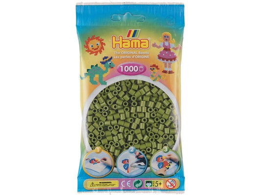 Hama | Bügelperlen Midi Olive, 1000 Stück