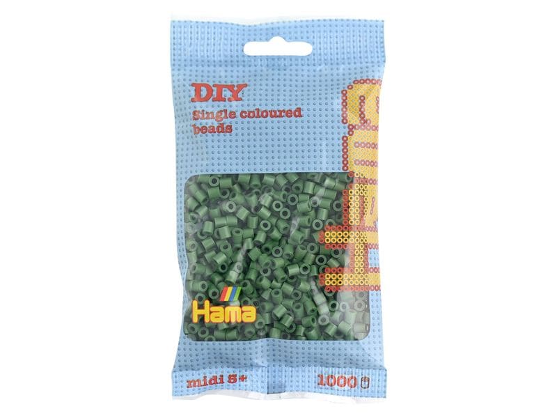 Hama | Bügelperlen Midi Waldgrün, 1000 Stück