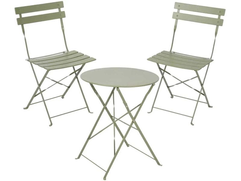 Schou | Bistro-Set SAM | 42x46x80cm - Grün