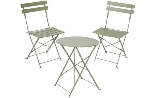 Schou | Bistro-Set SAM | 42x46x80cm - Grün