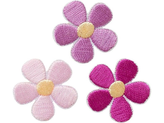 Mono-Quick | Monoquick Aufbügelbild Mini | Set Blumen Rosa