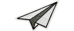 Mono-Quick | Monoquick Aufbügelbild Mini | Origami - Flugzeug