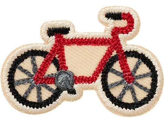 Mono-Quick | Monoquick Aufbügelbild Mini | Fahrrad