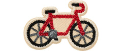 Mono-Quick | Monoquick Aufbügelbild Mini | Fahrrad