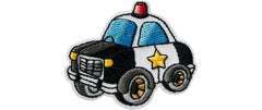 Mono-Quick | Monoquick Aufbügelbild Mini | Polizeiauto