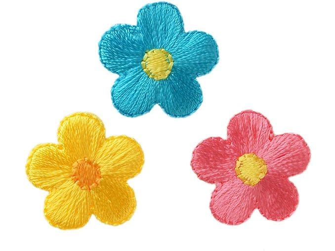 Mono-Quick | Monoquick Aufbügelbild Midi | 3Blüten assort.