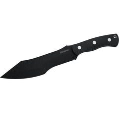 Herbertz | Bushcraft- und Survivalmesser D2 | schwarz micarta