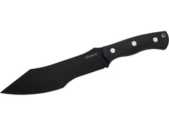 Herbertz | Bushcraft- und Survivalmesser D2 | schwarz micarta