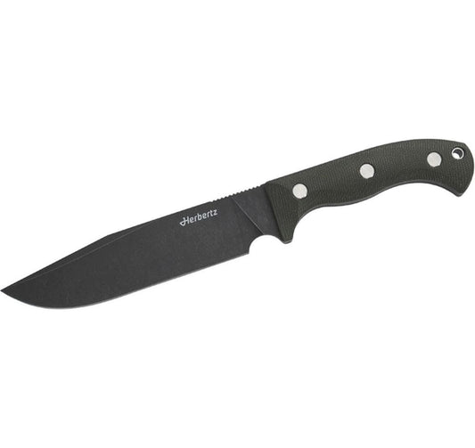 Herbertz | Camp- und Outdoormesser D2 | grün Micarta