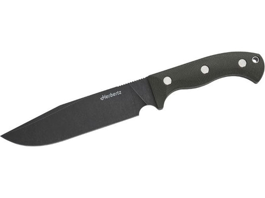 Herbertz | Camp- und Outdoormesser D2 | grün Micarta
