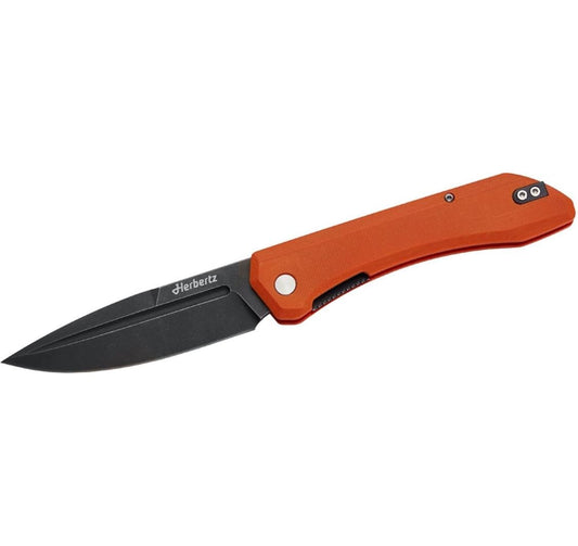 Herbertz | Outdoor-Taschenmesser Liner Lock | orange Micarta