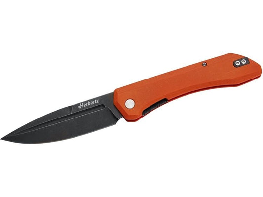 Herbertz | Outdoor-Taschenmesser Liner Lock | orange Micarta
