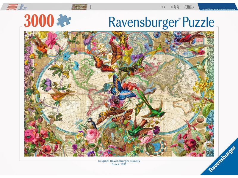 Ravensburger | Weltkarte mit Schmetterl.