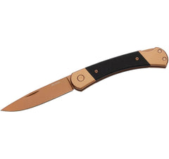 Herbertz | Taschenmesser Titanbeschichtung | Rosengold D2, Medium, Black