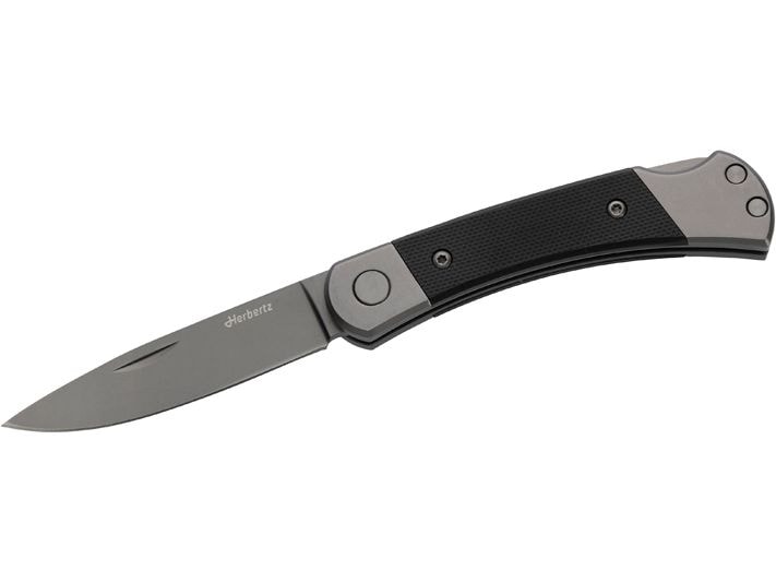 Herbertz | Taschenmesser Titanbeschichtung Grey D2 | Small, Black