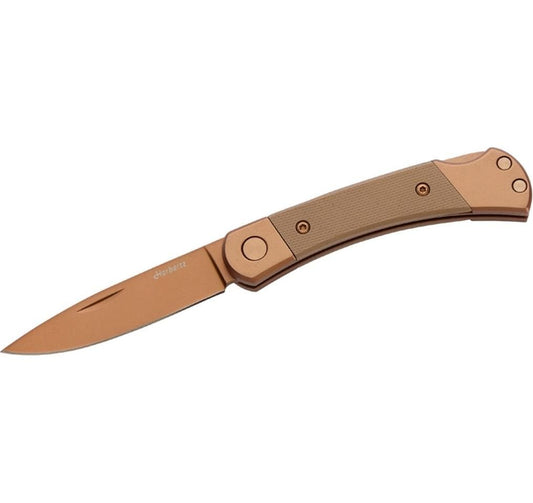 Herbertz | Taschenmesser Titanbeschichtung | Rosengold D2, Small, Sand