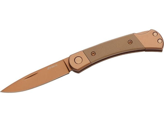 Herbertz | Taschenmesser Titanbeschichtung | Rosengold D2, Small, Sand