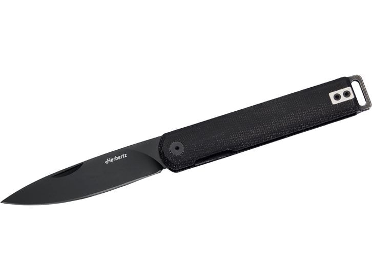 Herbertz | Taschenmesser Liner Lock | schwarz micarta