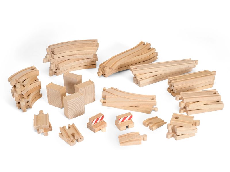 BRIO | Grosses Schienensortiment | 50 Teile