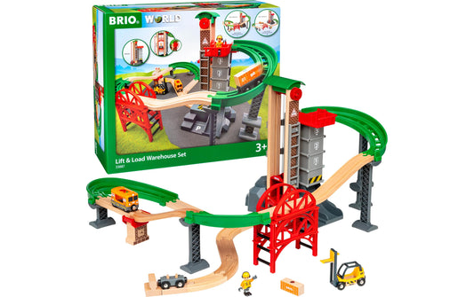 BRIO | Grosses Lagerhaus-Set Aufzug