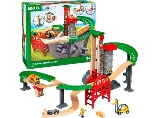 BRIO | Grosses Lagerhaus-Set Aufzug