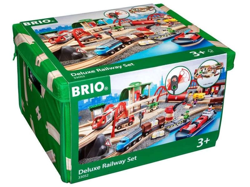 BRIO | Strassen & Schienen Bahn Set Deluxe