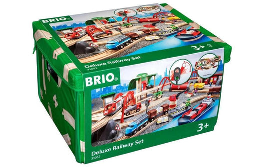 BRIO | Strassen & Schienen Bahn Set Deluxe