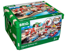BRIO | Strassen & Schienen Bahn Set Deluxe