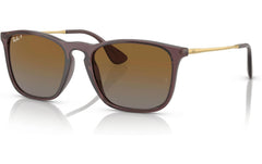 Ray-Ban | CHRIS, TRANSPARENT BROWN | Sonnenbrille, Lens GRAY BRONW POLAR