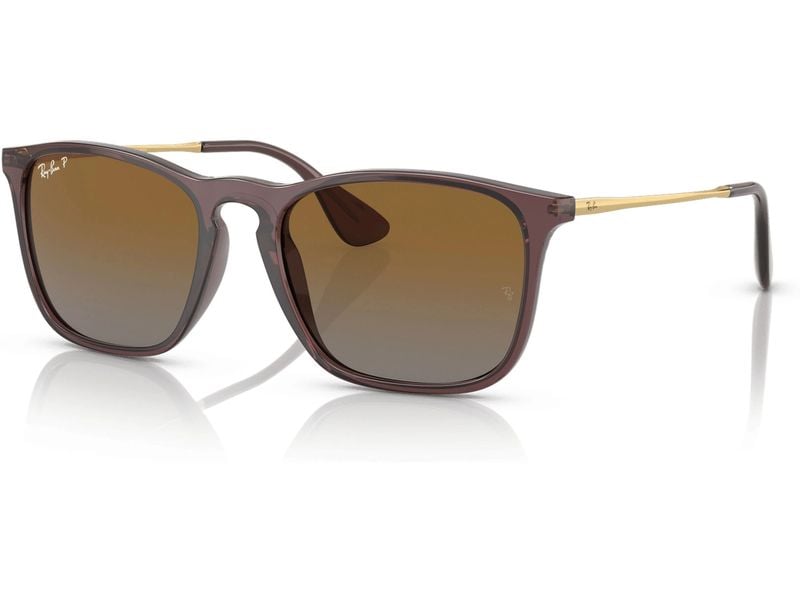 Ray-Ban | CHRIS, TRANSPARENT BROWN | Sonnenbrille, Lens GRAY BRONW POLAR