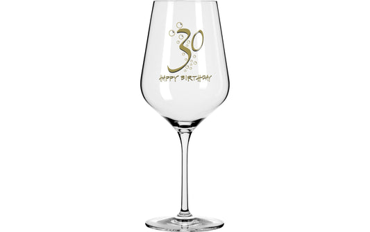 Wate | Weinglas | Happy Birthday 30