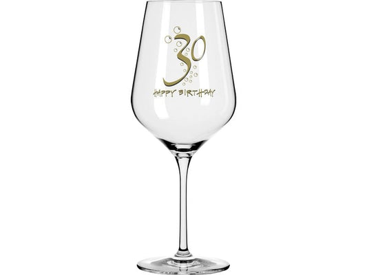 Wate | Weinglas | Happy Birthday 30