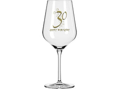 Wate | Weinglas | Happy Birthday 30