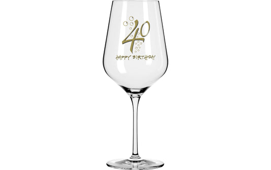 Wate | Weinglas | Happy Birthday 40