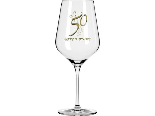 Wate | Weinglas | Happy Birthday 50