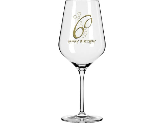 Wate | Weinglas | Happy Birthday 60