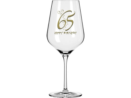Wate | Weinglas | Happy Birthday 65