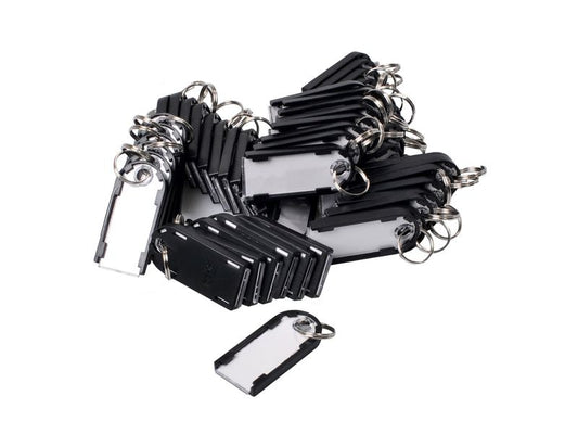 Pavo | Schlüsselanhänger Magnetag 50 Stk. | schwarz, magnetisch